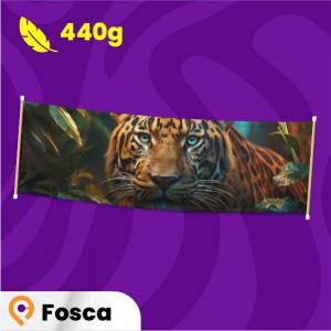 FAIXA FOSCA 440G  4x0  Lona com madeira 