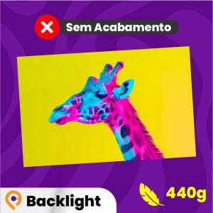 LONA BACKLIGHT Lona 440g    Sem acabamento 